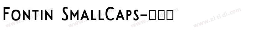 Fontin SmallCaps字体转换 Fontin SmallCaps字体转换
